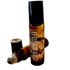 Gun Fight Perfume Oil Fragrance Roll On 10ml Strong Unique Scent by Super Scents Guns, Smoke, leather and dirt scented