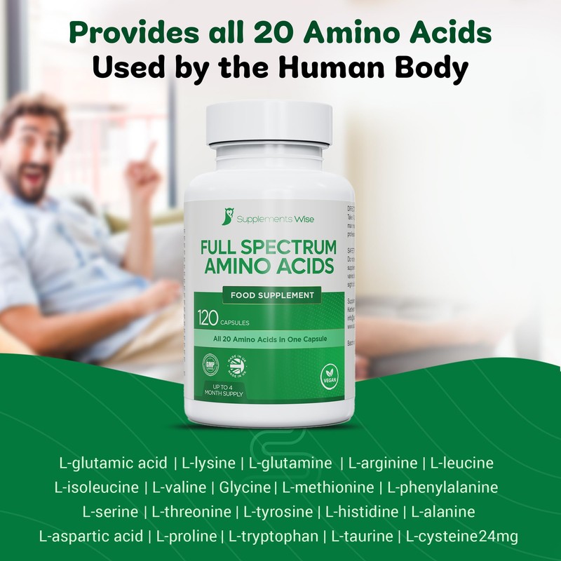 Full Spectrum Amino Acids Complex - 120 Powder Capsules -
