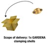 Gardena Brass Hose Clamp for Attaching Suction or High Pressure