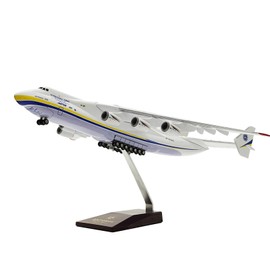 1/200 Scale Antonov An225 Aircraft Model 16.5 Inches Replica Ukrainian Transport Plane Model with Opening Cargo Bay and an Airport Mat Ideal Gift and Display