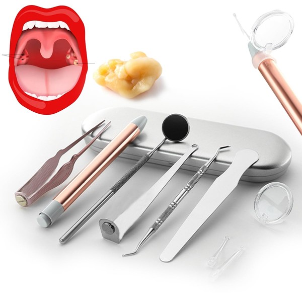 Tonsil Stone Assisted Removal Kit - Professional Stainless Steel Oral