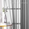 NICETOWN 45 Inch Sheer Curtains - Grommet Top Window Treatment