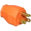 Leviton 3W101-OR 003-3W101-0OR 2 Pole 3 Wire Orange Grounding Plug,