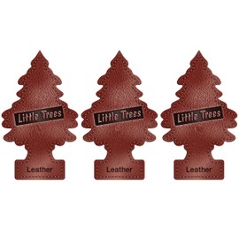 Little Trees Air Freshener Tree LTZ016 Leather Fragrance For Car Home Boat Caravan - Triple Pack