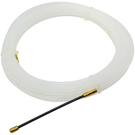 Lumonic Cable Pull-In Aid 20 m with Guide Spring 4 mm I Polyamide Retractable Coil I Retractable Spring, Cable Retraction Tape for Electricians and Hobbyists