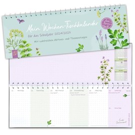 Mein Wochen-Tischkalender für das Schuljahr 2024/2025: Mit zahlreichen Aktions- und Thementagen (live – love – teach)