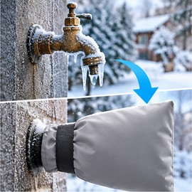 Outdoor Faucet Cover for Winter Protection – Insulated Oxford Cloth & Cotton Protector for Garden Water Taps