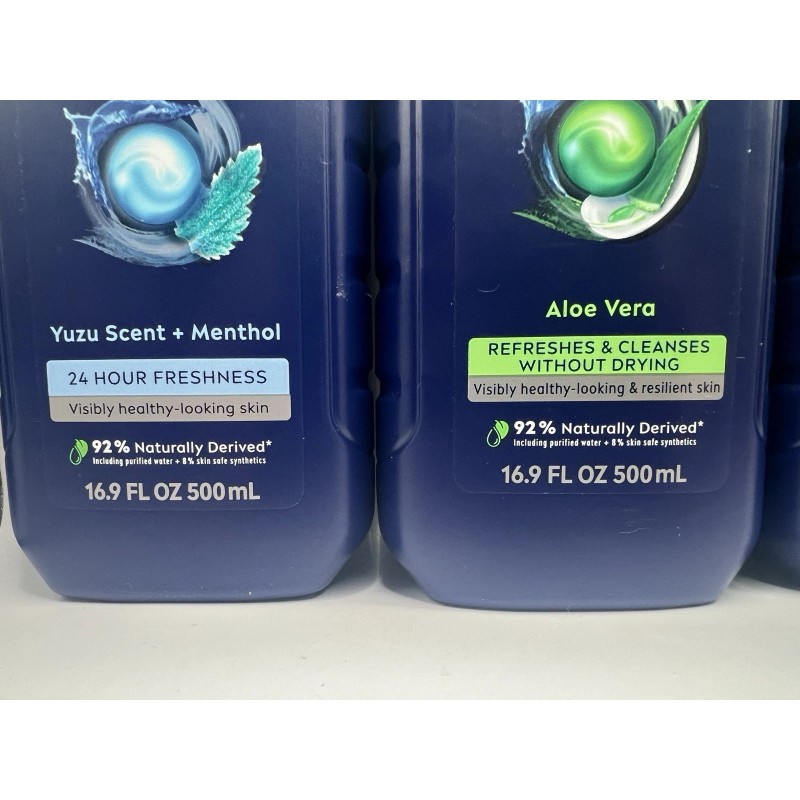 NIVEA Men 3-in-1 Body Wash 16.9oz Variety Pack 4ct