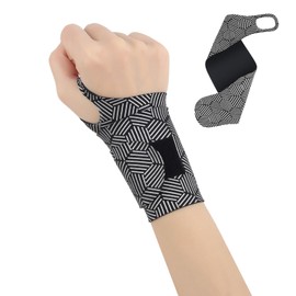 Wrist Supporter, Fixed Protection, Ultra Thin, Breathable, Pressure Adjustment, Protection, Injury Prevention, Lightweight, Sweat Absorbent, Quick Drying, Sports, Housework, Nursing, Computer/Smartphone Operation, Unisex (1, Black 2)