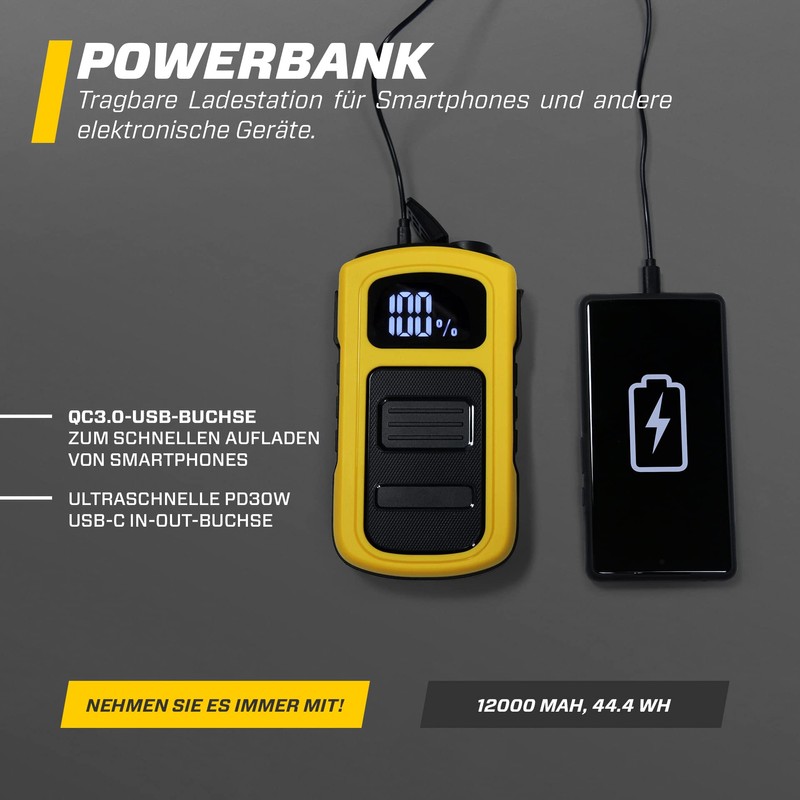 MAXTOOLS Maxtools, JSL290, 12V 1500A Notstarter fr gro?e Diesel- und