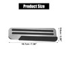 A ABSOPRO Foot Pedal Cover Non-Slip No Drill Metal Silver