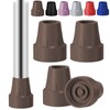 4 Pack Replacement Rubber Cane Tips 3/4 Inch Heavy Duty