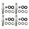 New 4X TR48 Bolt On Tire Valve Stem Chrome Metal