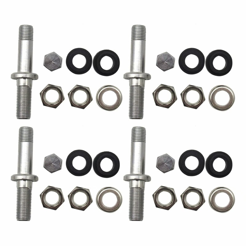 New 4X TR48 Bolt On Tire Valve Stem Chrome Metal