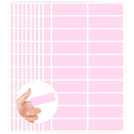 Starboling Color Coding Labels,400 PCS 1" x 3" Pink Rectangular Colored Labels Stickers,for Garage Sale,Price Tags,File Folder Tabs,and Classroom Organization