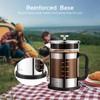 QUQIYSO French Press Coffee Maker 51oz 304 Stainless Steel French