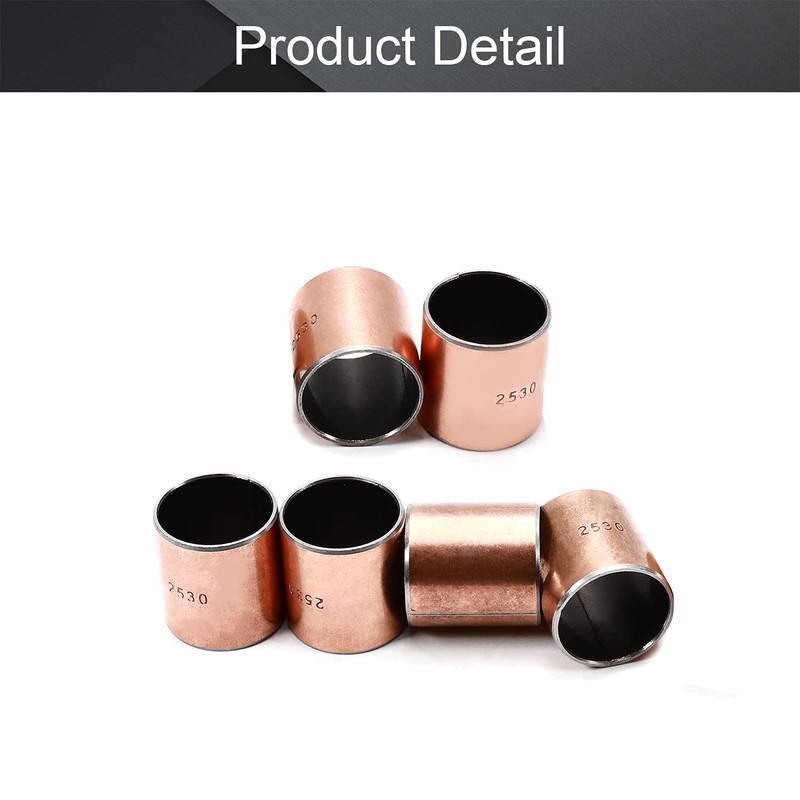 Othmro 6 Pcs Sleeve Bearing 25mm Bore x 28mm OD