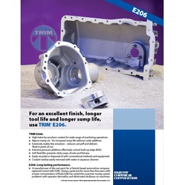 TRIM Cutting & Grinding Fluids E206N/1 Long Life Emulsion, 1 gal Jug