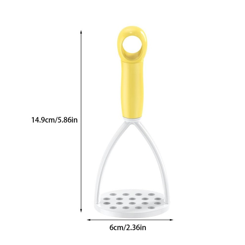 Green Manual Silicone Potato Masher,Mini Potato Masher Fruit and Vegetable