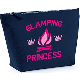 Hippowarehouse Glamping princess printed make up cosmetic wash bag 18x19x9cm