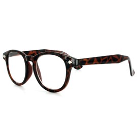 Aloha Eyewear Waldo Demi Brown +1.75 Geek Chic Men's Reading Glasses with Vintage Retro Styling are Fun and Youthful
