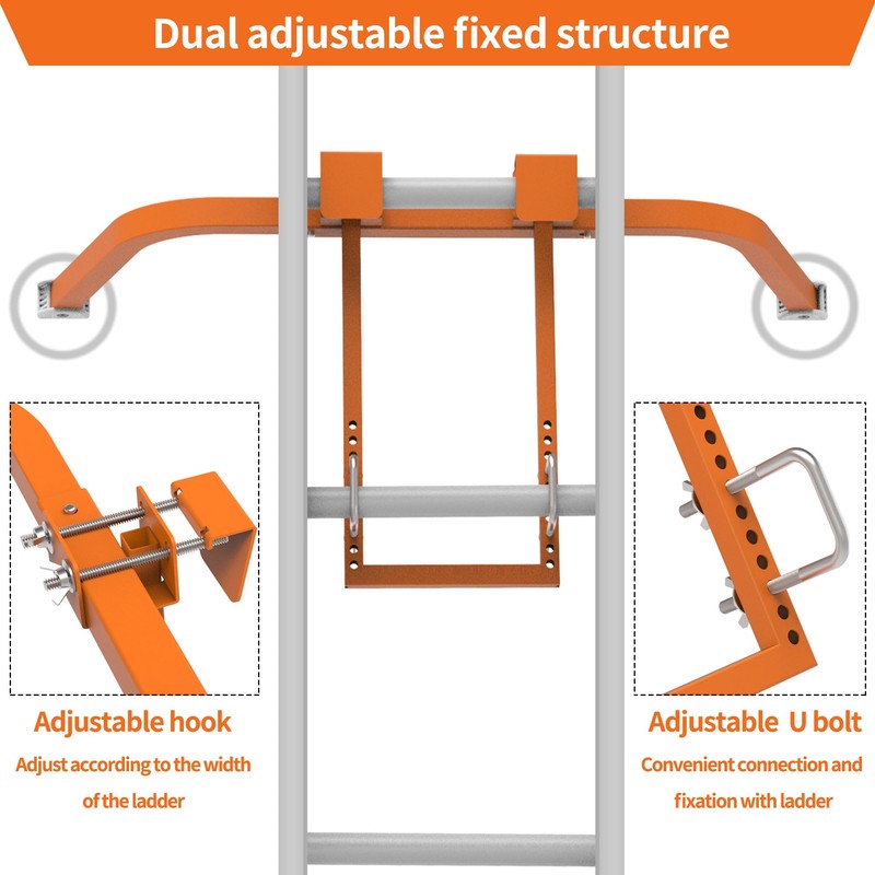 Ladder Stabilizer,Extended Ladder Stabilizer Accessory for Roof Gutter＆Wall,Ladder Stand-Off 450