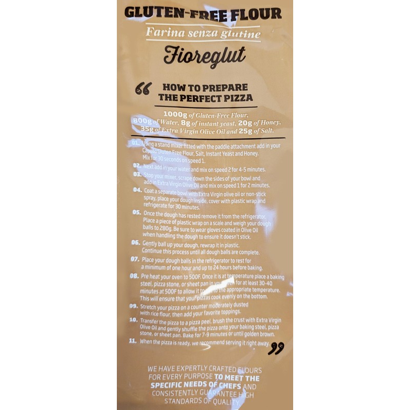 Antimo Caputo Gluten Free Pizza Flour 11 Lb Bulk -