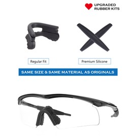 1 Set of Earsocks & Nosepieces Rubber Kits for Oakley M Frame Sunglass - Black