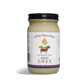 GOAT GHEE A2/A2 BY GOLD NUGGET GHEE, FULL-YEAR/PASTURE-RAISED, GRASS-FED, KETO & PALEO 8oz