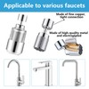 FORMVERSITY Water Saver Tap Attachment Swivel Stainless Steel Material 360°