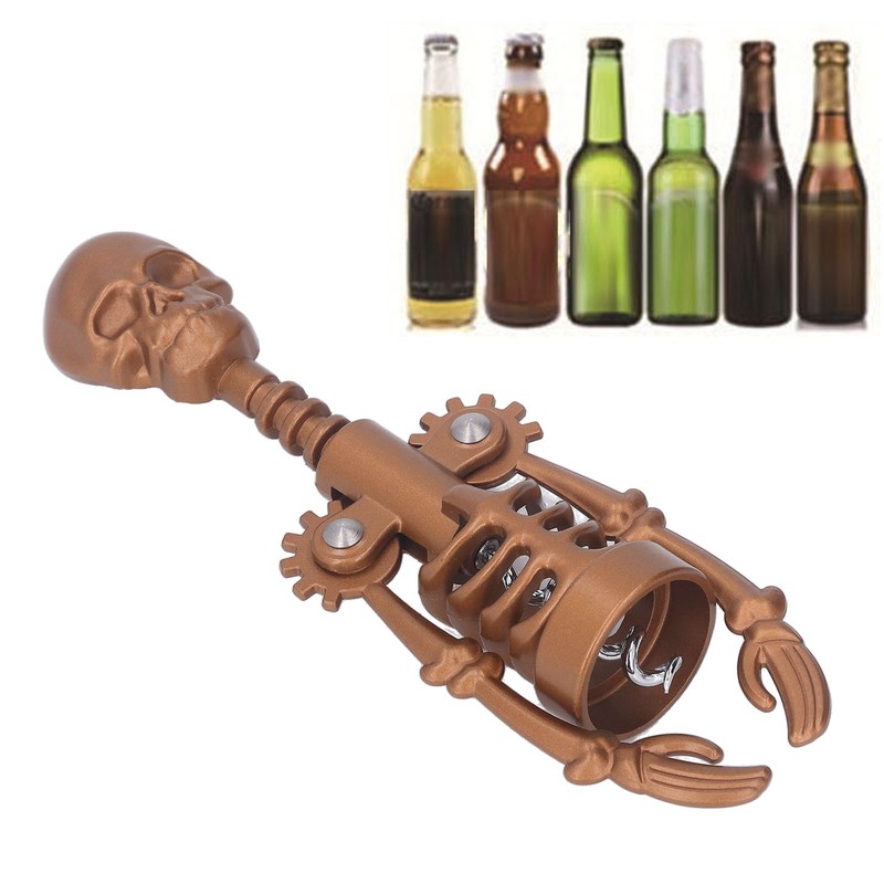 Skull Head Corkscrew Wine Bottle Opener Wine Opener for Birthdays
