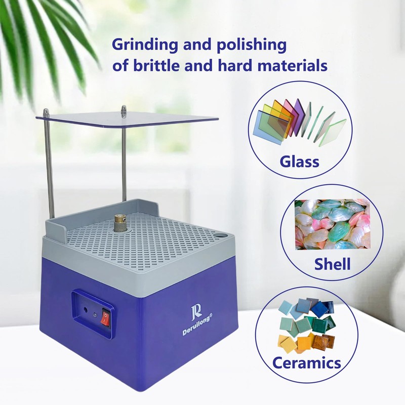 Stained Glass Grinder,Mini Portable Stained Grinder Diamond Glass Art Grinding