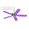 Skull And Crossbones Pattern Purple - Ceiling Fan Skin Kit