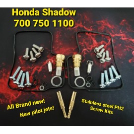 Romaxcycles Honda Shadow VT 1100 Carb Rebuild Kits  carbs GUARANTEED TO FIT & WORK All Years