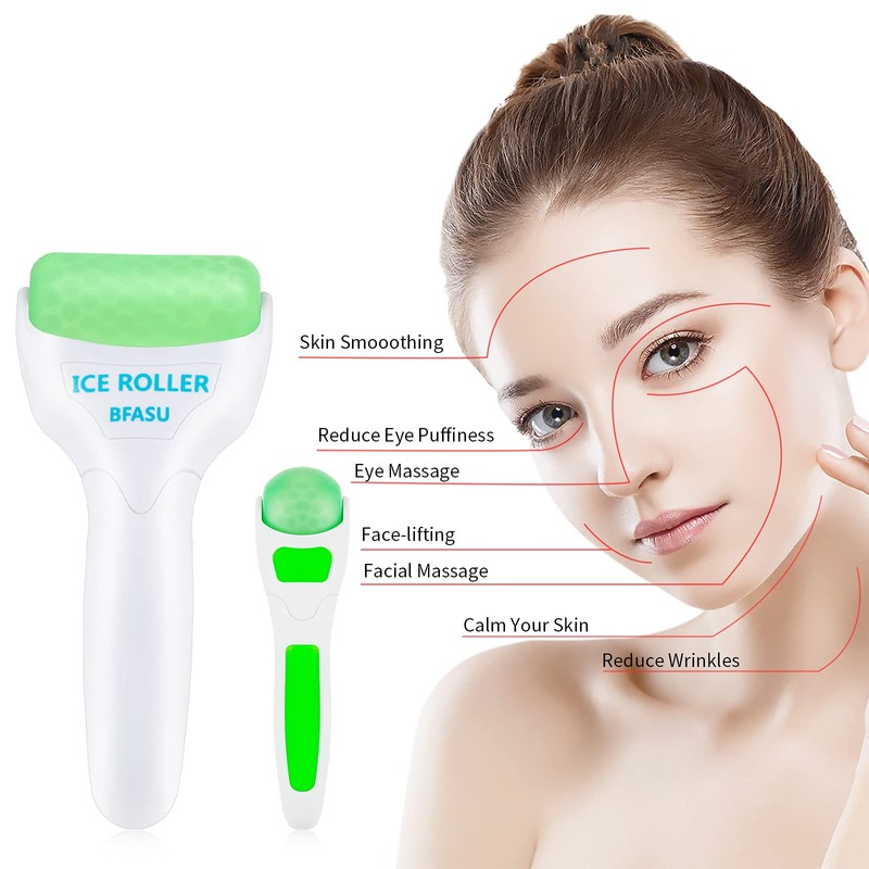 BFASU Ice Roller, Face Roller 2 PCS, Massage Tools with