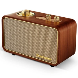 TRENBADER Retro Bluetooth Speaker, Wireless Speaker Walnut Wooden Am/Fm Radio with Bluetooth Connection, Electronic for Home, Vintage Birthday Gift for Dad, (Wood)