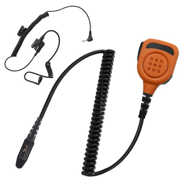 JUYODE Waterproof Radio Speaker Mic Walkie Talkie Shoulder Handheld Microphone