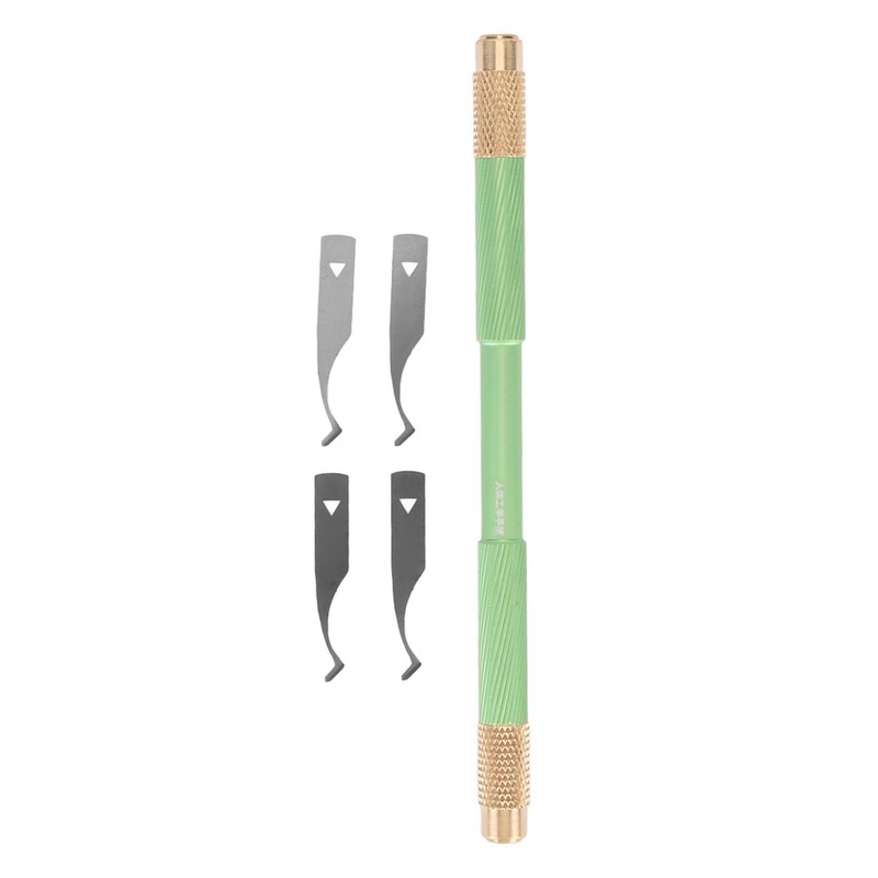 4 In 1 Hobby Knife Set Mesh Carved Pattern Multi