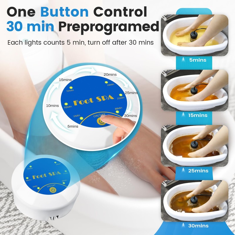 LeCaung Ionic Foot Bath Detox Machine, Portable Ionic Detox Foot