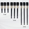 9 Pcs Hex Shank Magnetic Drill Bit Extension Set, Quick