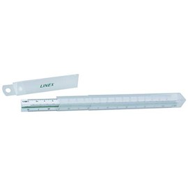 Linex 311 Triangular Scale with Coloured Chamfer 30 cm, Pitch 1:1:20:25:50:75:125
