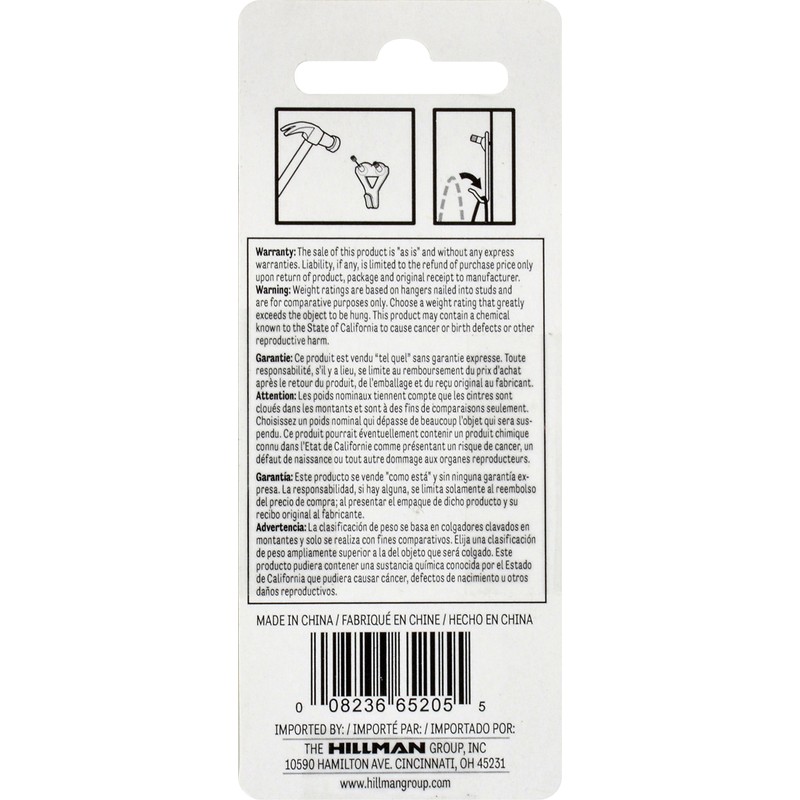 Hillman 122272 Classic Picture Hanger 50lb 2 Pack