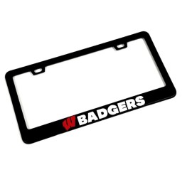 Darktech Wisconsin Badgers License Plate Frame | Sports Fan Gift For Him Made In USA