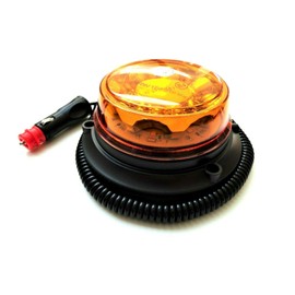 LED beacon , 4 flash patterns, 12 V, 24 V, ECE R65 R10 E9, magnet for Car, truck, tractor