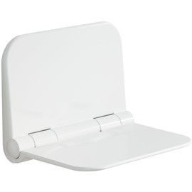 Folding Shower Seat Wall Mounted, Foldable Shower Bench, 350 lbs Max Load, Space-Saving Fold Down Design for Seniors, Elderly & Small Shower Spaces