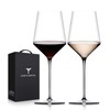 Red Wine Glasses Set of 2, Premium Crystal Wine Glasses