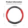 Ergocar Car Steering Wheel Sleeve, Round Forged Carbon Fiber and