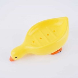 Cute Duck Design Soap Dish Holder Soap Holder Yellow 5ea