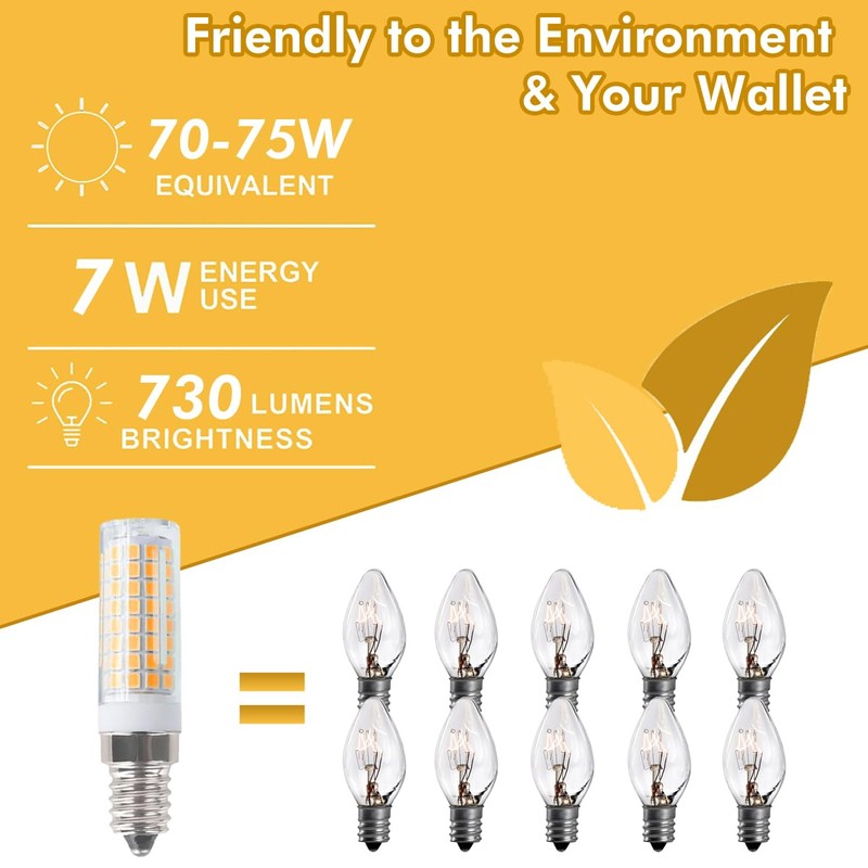 [Pack of 5] E14 LED Bulb dimmable 7W E14 European