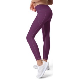 AENLLEY Girls Activewear Leggings with 2 Pockets - Kids Dance Workout Yoga Pants for Athletic Pack of 4